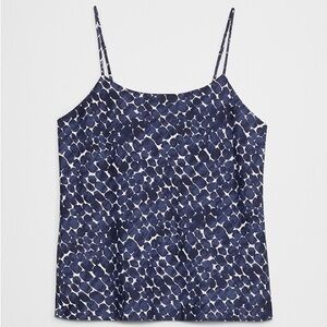 Banana Republic Navy and White Camisole NWT